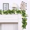 2 Pack Artificial Eucalyptus Garland 5.9FT Spring Greenery Garland Decor Summer Faux Silver Dollar Hanging Eucalyptus Greenery Vines for Home Table Mantle Wedding Party Indoor Outdoor